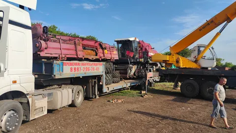 Комбайн Полесье 812 уехал в Оренбургскую область